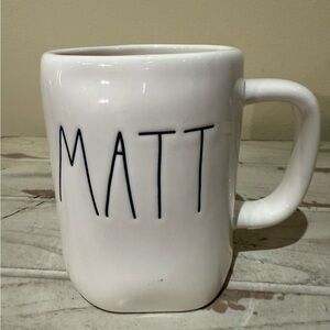 Rae Dunn MATT Name Mug EUC